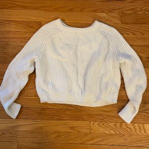 White Knit American Apparel Sweater